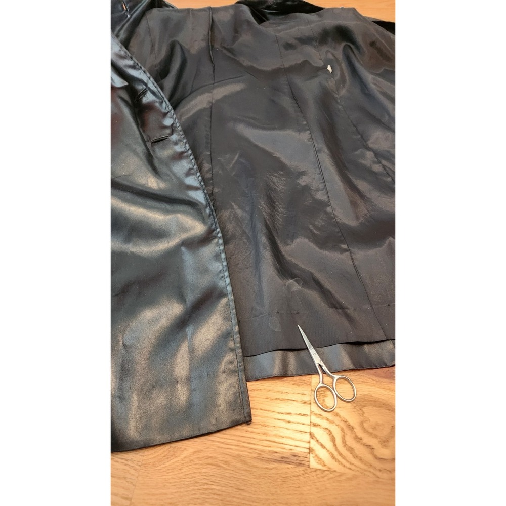 60s 70s Vintage Count Romi Black Trench Coat All Weather Traveler Size 8 Medium - Picture 14 of 16